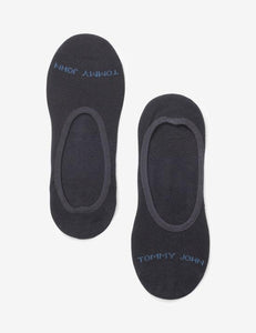 Men's Stay-Put Liner Sock Solid Color (set of 2 pairs)